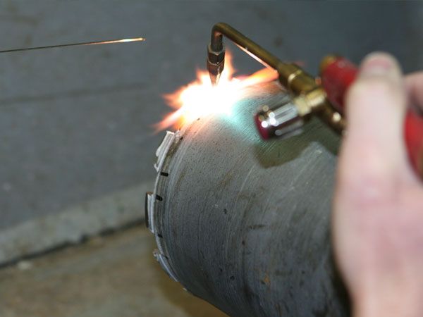 Напайка алмазных сегментов