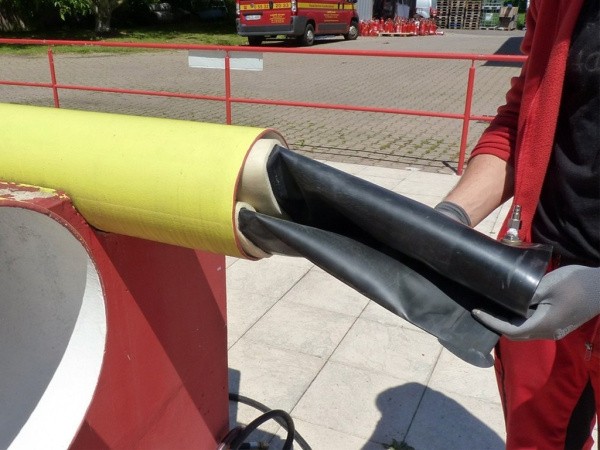 Пневматическое заглушающее перекрытие LAMPE (для нефтепродукта) тип NBR 1-200, применение