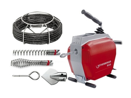 Комплект: машина для чистки труб R550, 250Вт Комплект: машина для чистки труб R550, 250Вт