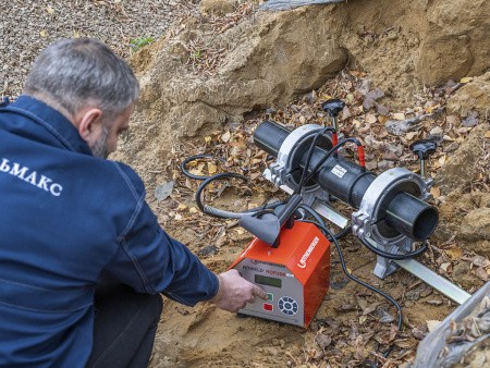 Муфта электросварная, процесс сварки. Муфта электросварная, процесс сварки.