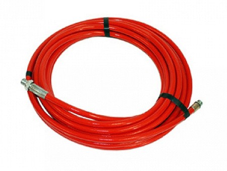 Шланг для чистки труб DN6/300бар 1/4"ш 11м красный Шланг для чистки труб DN6/300бар 1/4"ш 11м красный