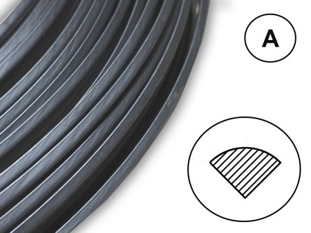 Сварочный пруток черный PC/PBTP (Xenoy) профиль А Сварочный пруток черный PC/PBTP (Xenoy) профиль А